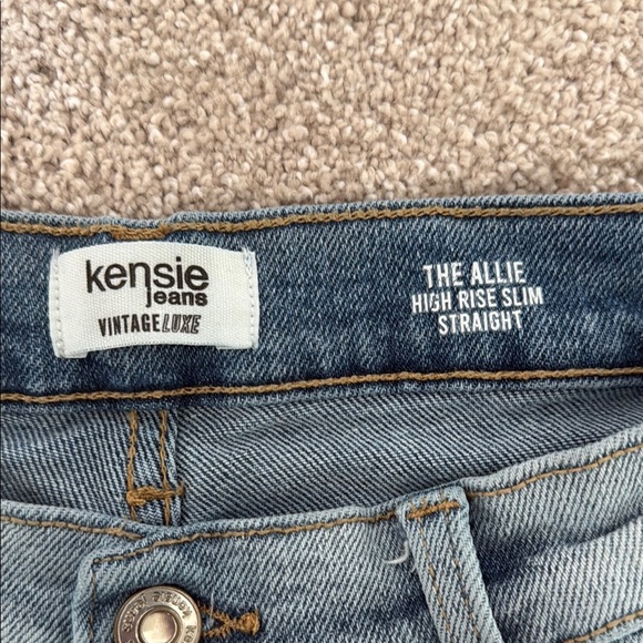 Kensie Vintage Luxe The Allie High Rise Slim Straight Jeans - Picture 4 of 5